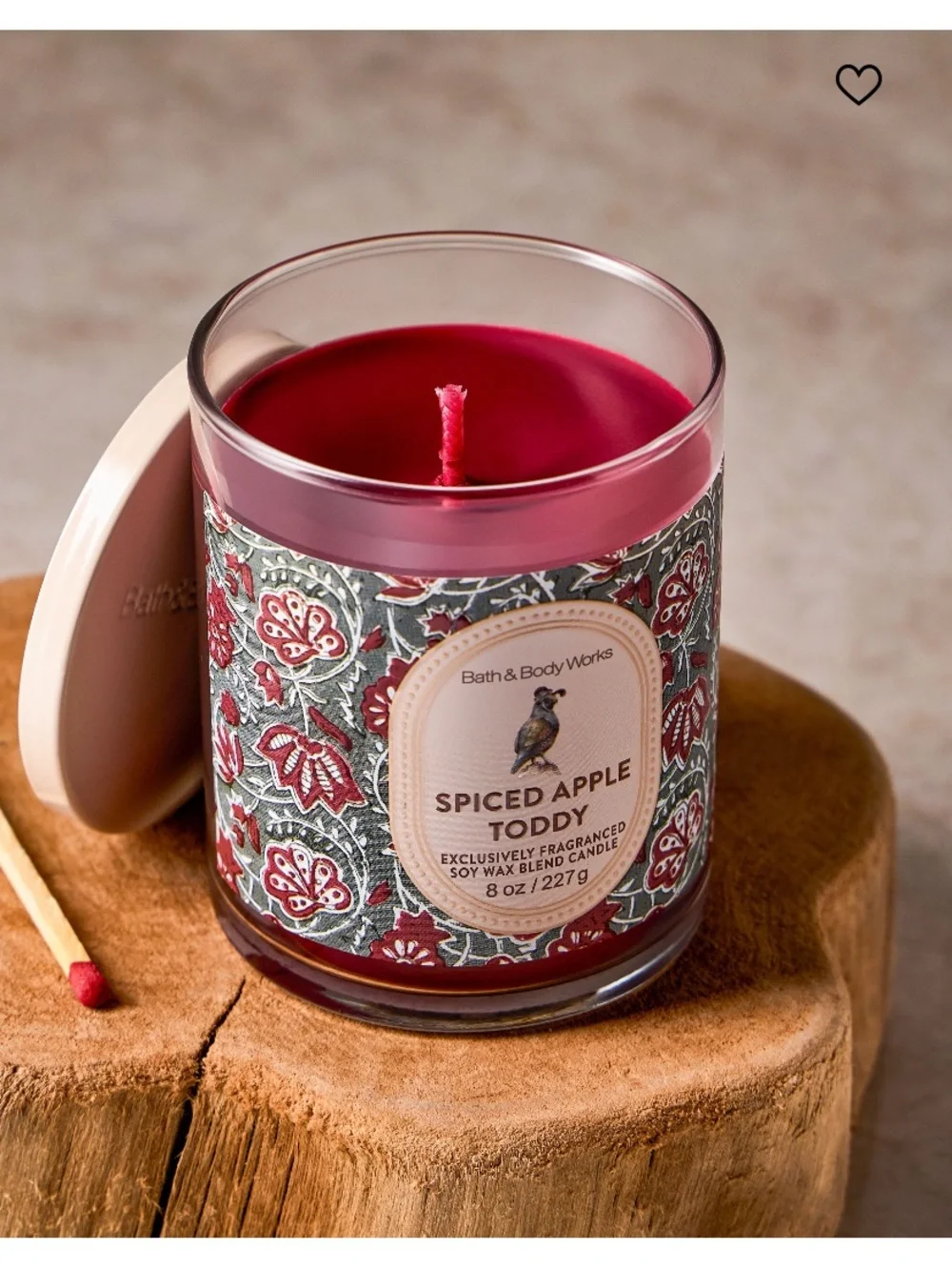 1 - “SPICED APPLE TODDY” Single Wick Candle by B&BW/WB, 8 oz / 227 g, NWT